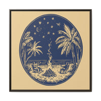 Thumbnail for Beachfire Nights Canvas Wall Art with Frame