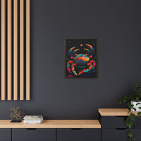 Thumbnail for Neon Tide Crab Canvas Wall Art with Frame