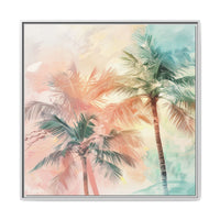Thumbnail for Palm Glow Canvas Wall Art with Frame