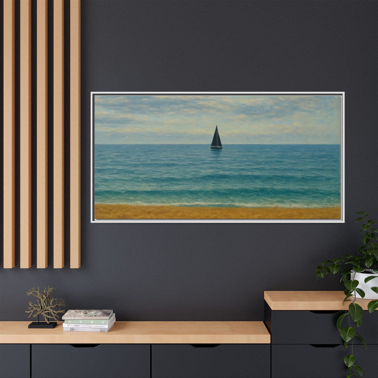 Still Waters Canvas Wall Art with Frame
