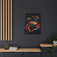 Thumbnail for Neon Tide Crab Canvas Wall Art with Frame