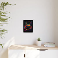 Thumbnail for Neon Tide Crab Canvas Wall Art with Frame