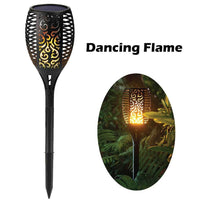 Thumbnail for 4x Solar Garden LED Torch Outdoor Flame Dancing Flickering Light Tiki Auto Lamp-1