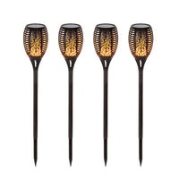 Thumbnail for 4x Solar Garden LED Torch Outdoor Flame Dancing Flickering Light Tiki Auto Lamp-0