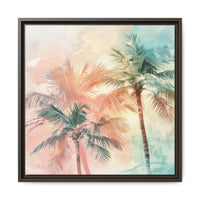Thumbnail for Palm Glow Canvas Wall Art with Frame
