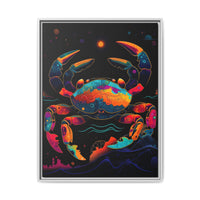 Thumbnail for Neon Tide Crab Canvas Wall Art with Frame