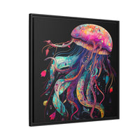 Thumbnail for Celestial Drifter Jellyfish Canvas Wall Art with Frame