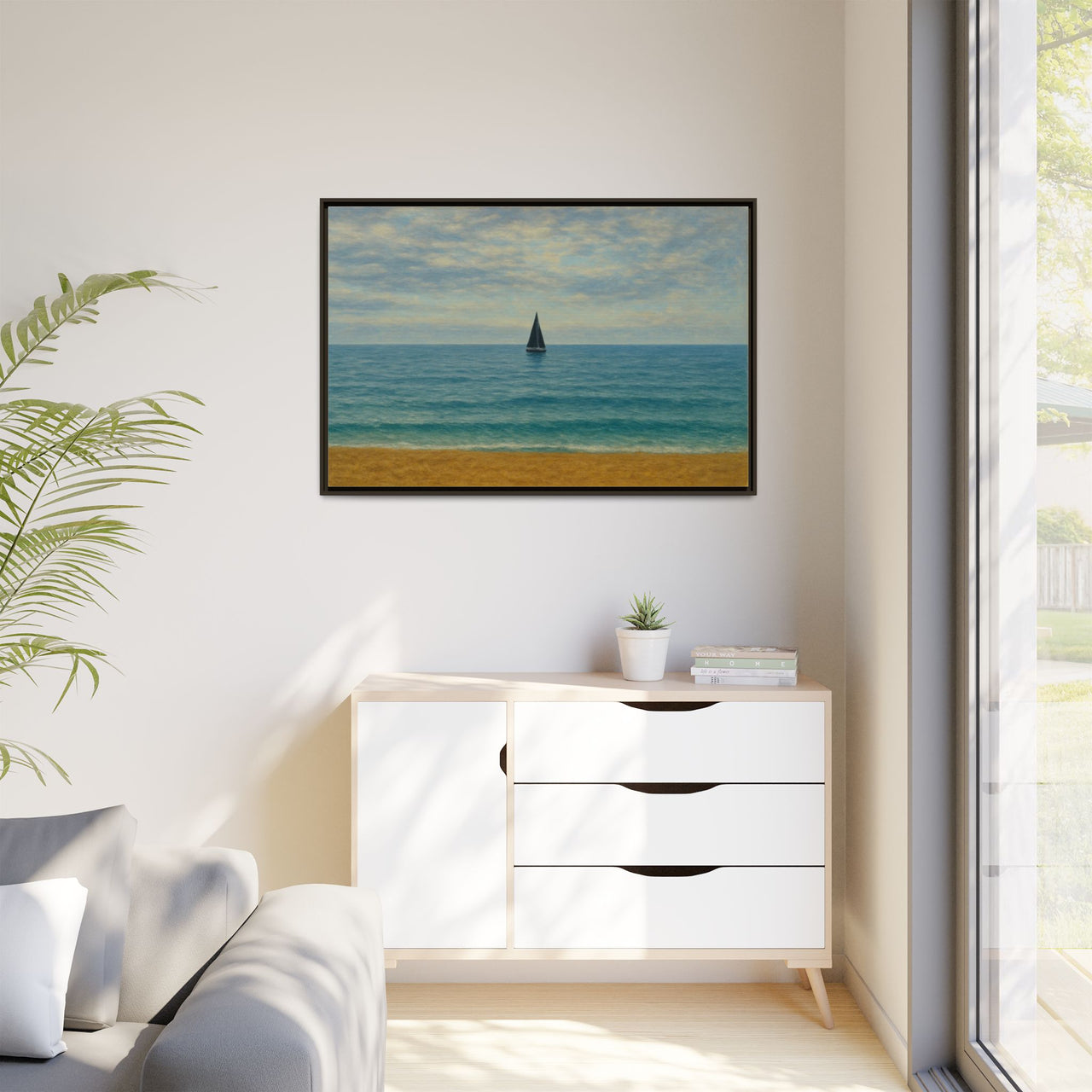 Still Waters Canvas Wall Art with Frame