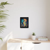 Thumbnail for Coral Carnival Seahorse Canvas Wall Art with Frame