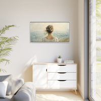 Thumbnail for Where the Sky Meets Her Canvas Wall Art with Frame