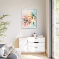 Thumbnail for Palm Glow Canvas Wall Art with Frame