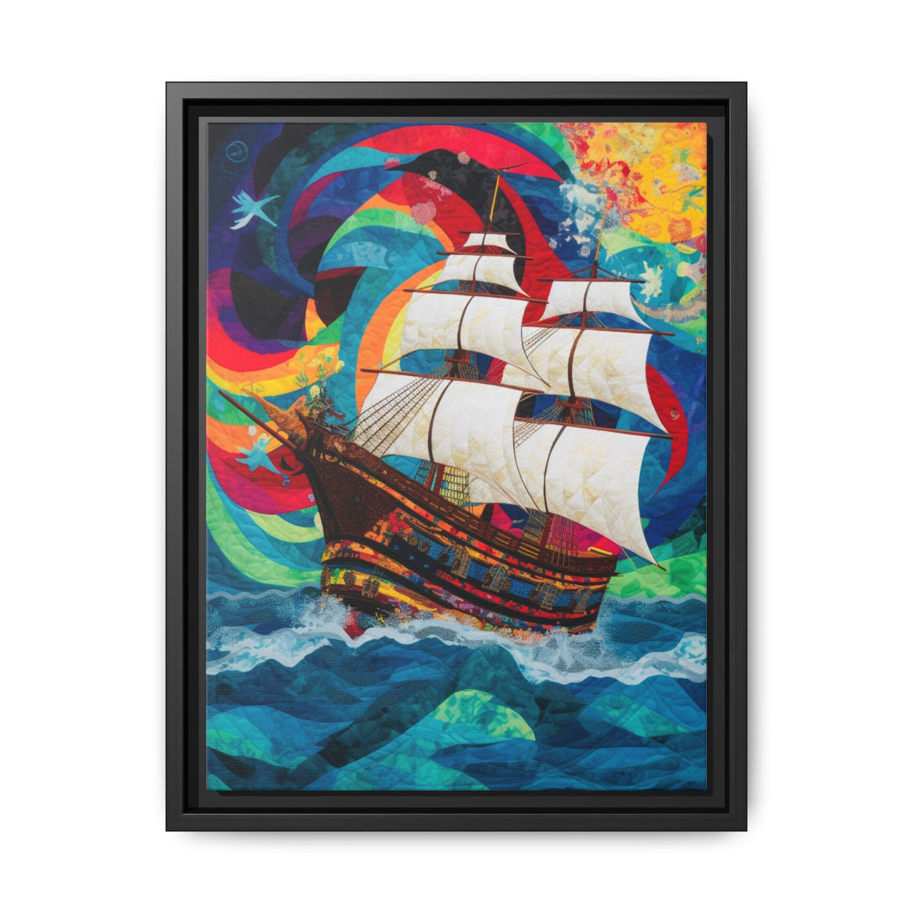Sails of Change Canvas Wall Art with Frame