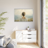 Thumbnail for Where the Sky Meets Her Canvas Wall Art with Frame