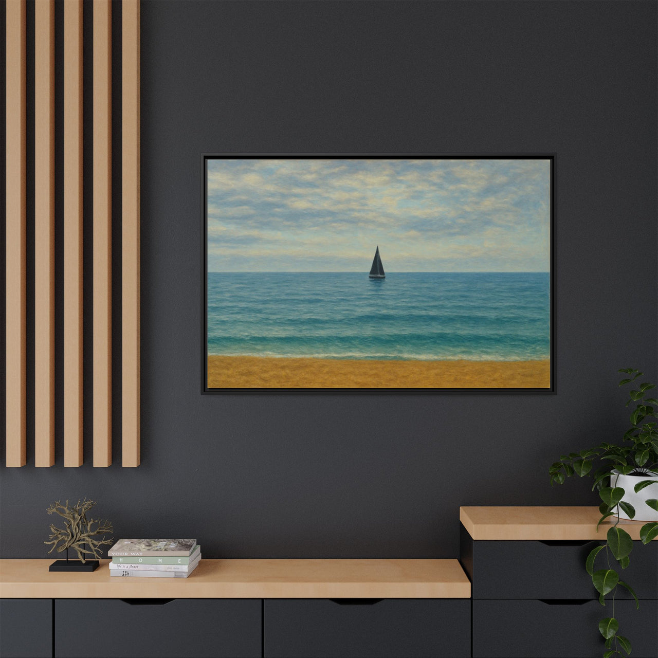 Still Waters Canvas Wall Art with Frame