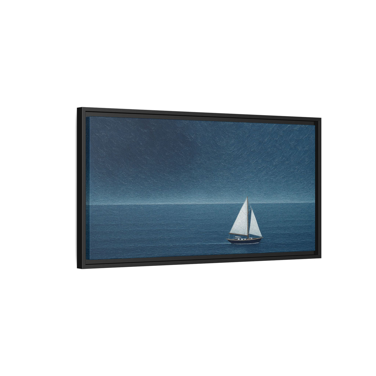 Sail Into Stillness Canvas Wall Art with Frame