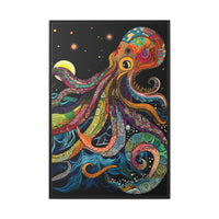 Thumbnail for Midnight Depths Octopus Canvas Wall Art with Frame