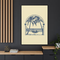 Thumbnail for Palm Retreat Hammock Canvas Wall Art with Frame
