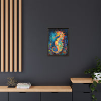 Thumbnail for Coral Carnival Seahorse Canvas Wall Art with Frame