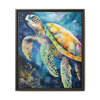 Thumbnail for Gliding Turtle Canvas Wall Art with Frame