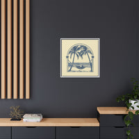 Thumbnail for Palm Retreat Hammock Canvas Wall Art with Frame
