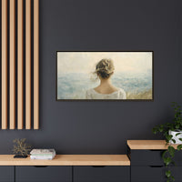 Thumbnail for Where the Sky Meets Her Canvas Wall Art with Frame