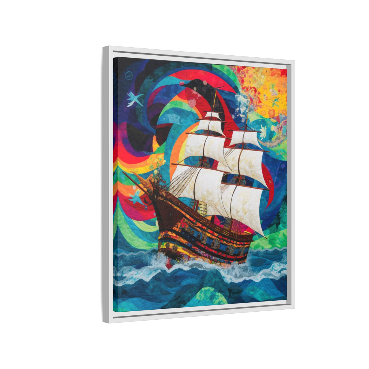 Sails of Change Canvas Wall Art with Frame