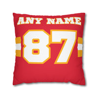 Thumbnail for Kansas City Square Pillowcase with Custom Name & Number