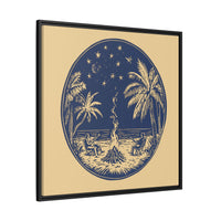 Thumbnail for Beachfire Nights Canvas Wall Art with Frame