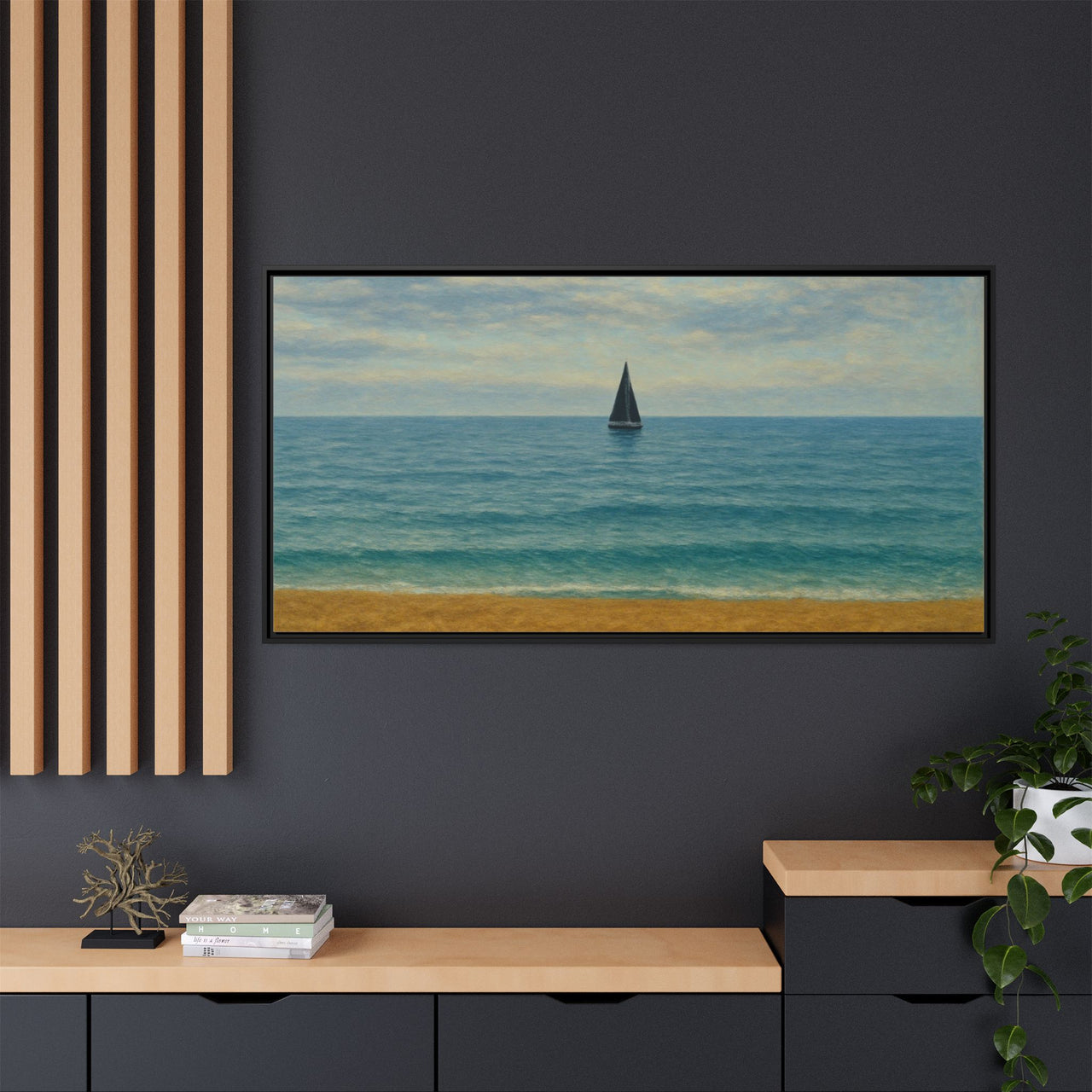 Still Waters Canvas Wall Art with Frame