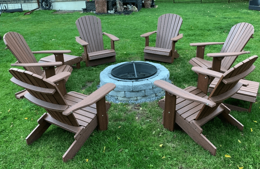 Poly-Luxe Recycled Plastic Folding Royal Adirondack Chair (Large)