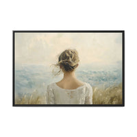 Thumbnail for Where the Sky Meets Her Canvas Wall Art with Frame