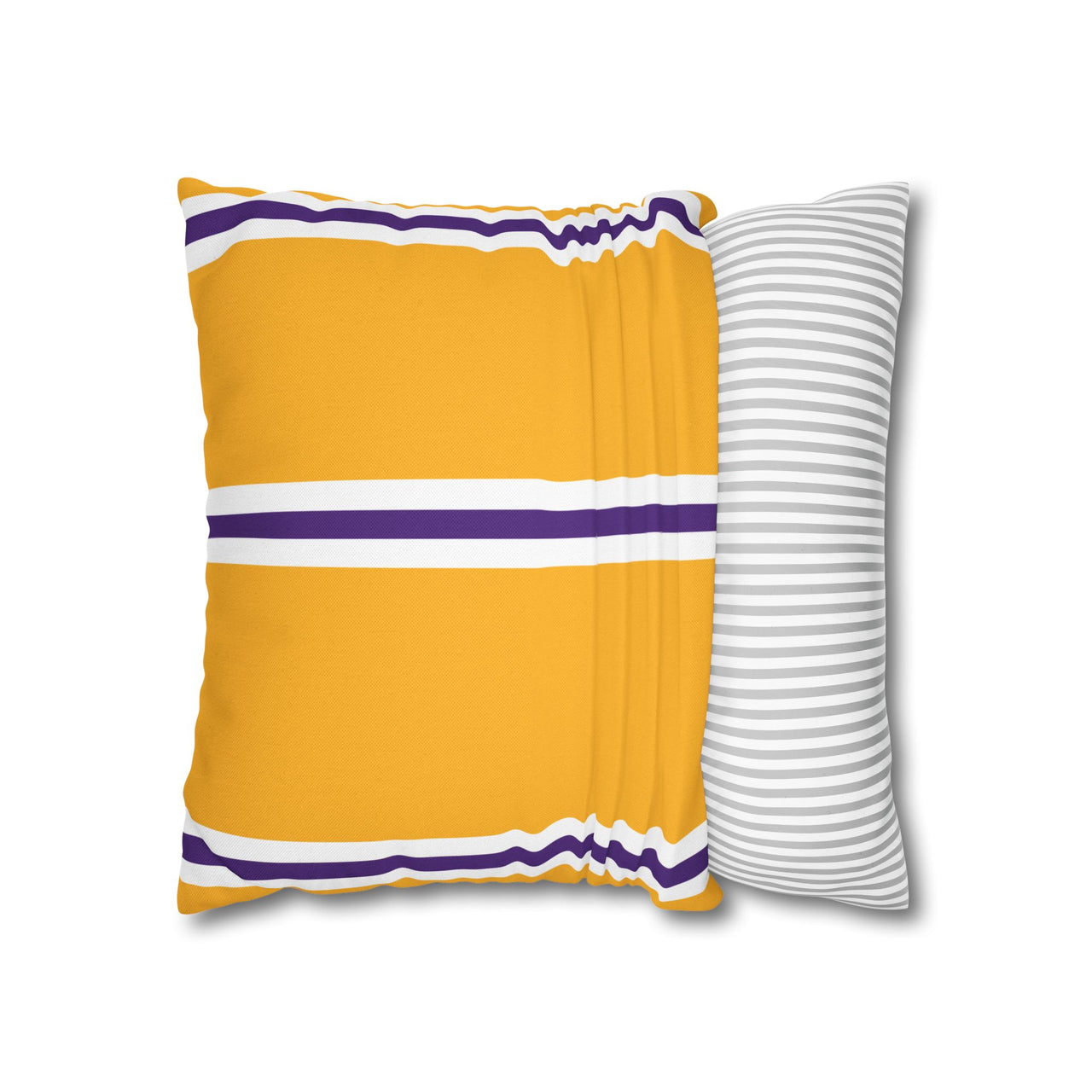 Los Angeles Yellow Square Pillowcase with Custom Name & Number