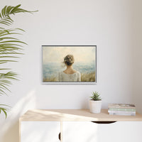 Thumbnail for Where the Sky Meets Her Canvas Wall Art with Frame