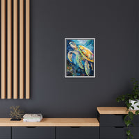 Thumbnail for Gliding Turtle Canvas Wall Art with Frame