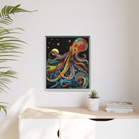 Thumbnail for Midnight Depths Octopus Canvas Wall Art with Frame