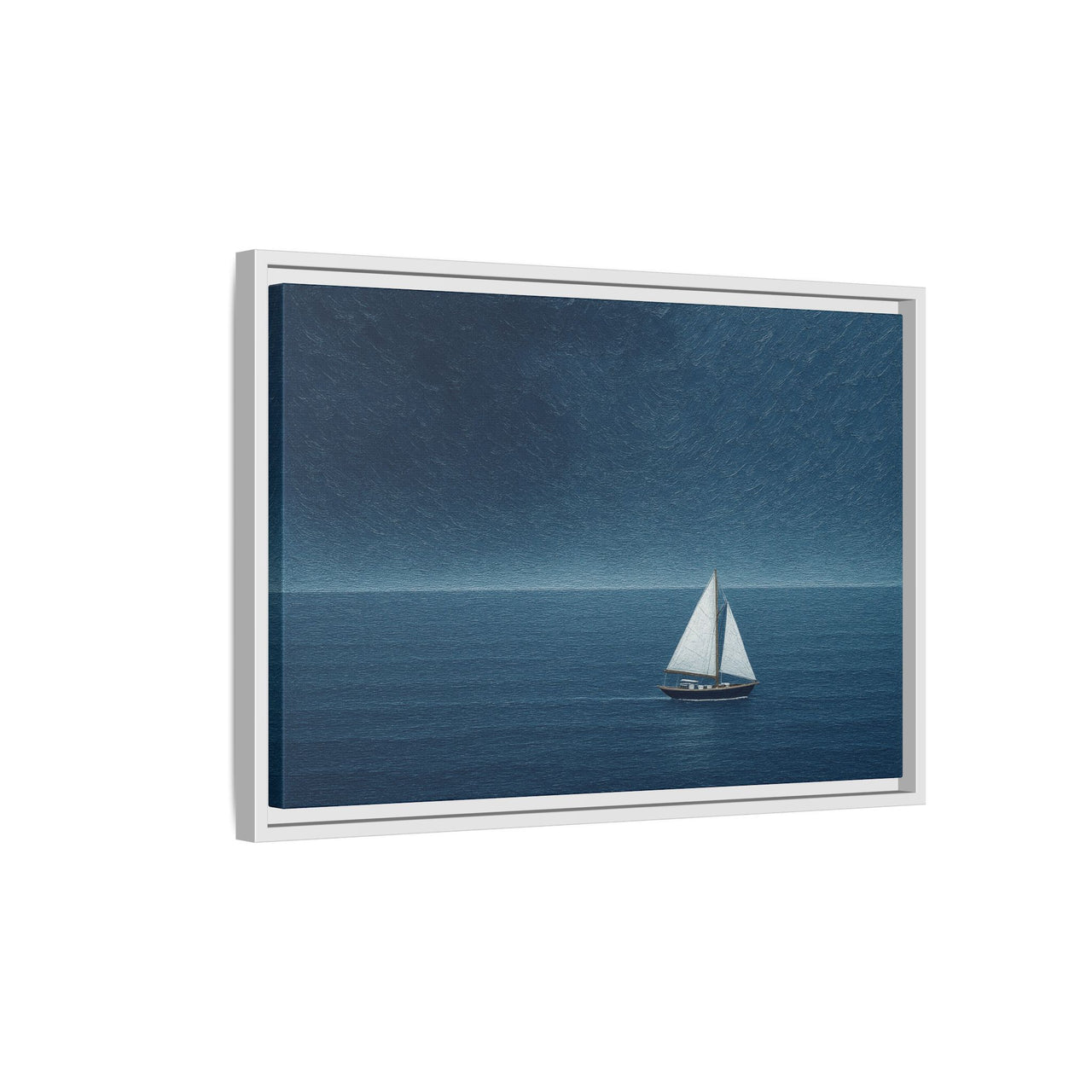 Sail Into Stillness Canvas Wall Art with Frame