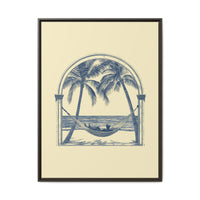 Thumbnail for Palm Retreat Hammock Canvas Wall Art with Frame
