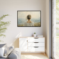 Thumbnail for Where the Sky Meets Her Canvas Wall Art with Frame