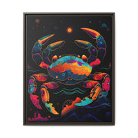 Thumbnail for Neon Tide Crab Canvas Wall Art with Frame