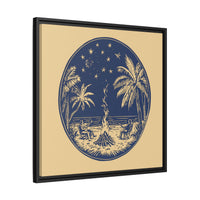 Thumbnail for Beachfire Nights Canvas Wall Art with Frame