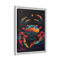 Thumbnail for Neon Tide Crab Canvas Wall Art with Frame