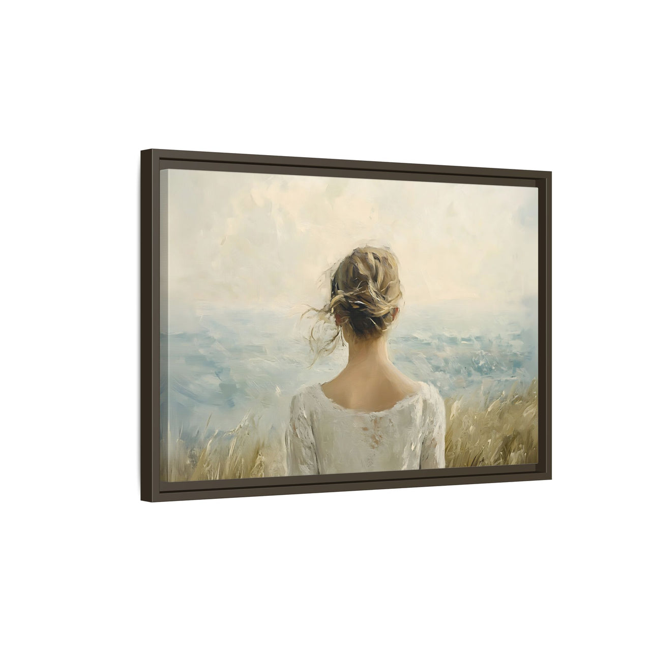 Where the Sky Meets Her Canvas Wall Art with Frame