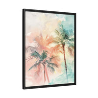 Thumbnail for Palm Glow Canvas Wall Art with Frame
