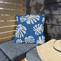Thumbnail for Monstera Marina Outdoor Throw Pillow