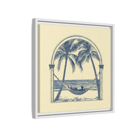 Thumbnail for Palm Retreat Hammock Canvas Wall Art with Frame