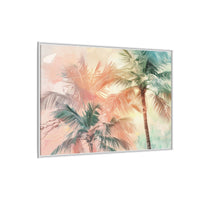 Thumbnail for Palm Glow Canvas Wall Art with Frame