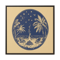 Thumbnail for Beachfire Nights Canvas Wall Art with Frame