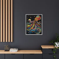 Thumbnail for Midnight Depths Octopus Canvas Wall Art with Frame