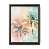 Thumbnail for Palm Glow Canvas Wall Art with Frame