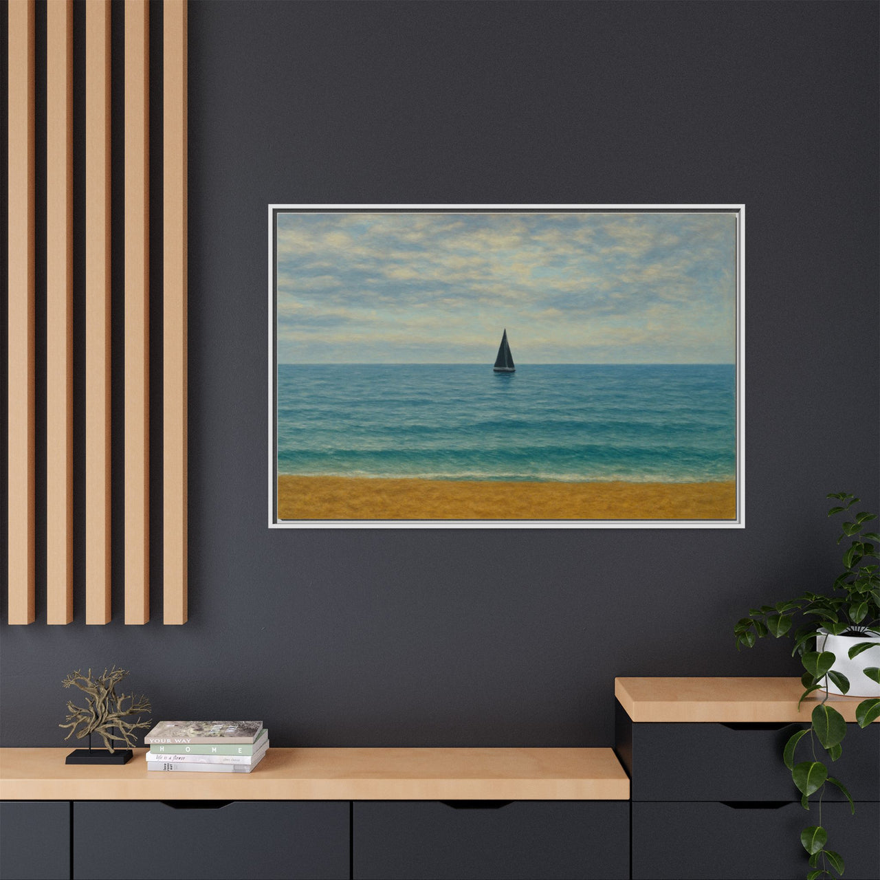 Still Waters Canvas Wall Art with Frame